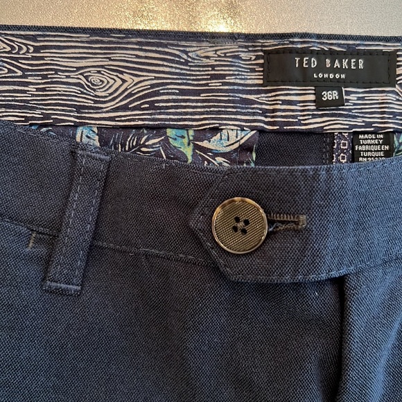 Ted Baker London blue navy chino pants 36 - Picture 5 of 15